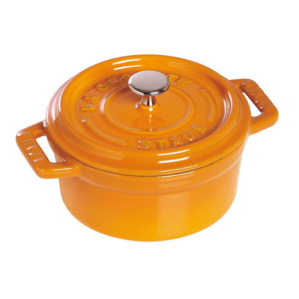 STAUB（ストウブ） ピコ・ココット ラウンド 10cm マスタード RST4763（取寄品）