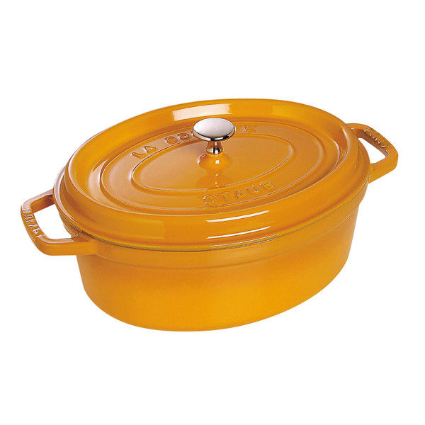 STAUB（ストウブ） ピコ・ココット オーバル 31cm マスタード RST4856（取寄品）