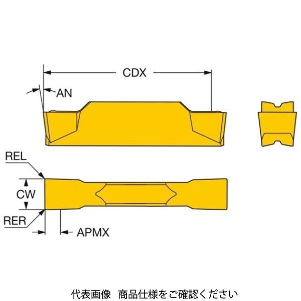 サンドビック TAコロカットチップ N123K2ー0600ー0004ーTF1005 N123K2-0600-0004-TF1005 1セット(10個)（直送品）  - アスクル