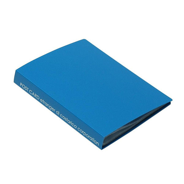 エトランジェ・ディ・コスタリカ ポストカードファイル[SOLID]ブルー SLD-18-41 6冊（直送品）