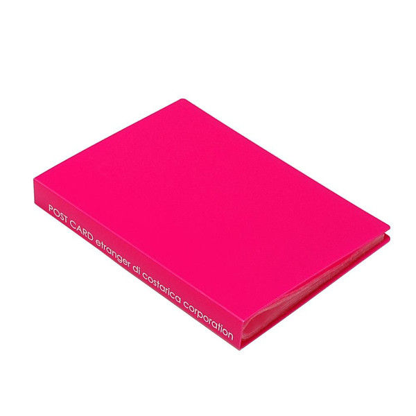 エトランジェ・ディ・コスタリカ ポストカードファイル[SOLID]ピンク SLD-18-47 6冊（直送品）