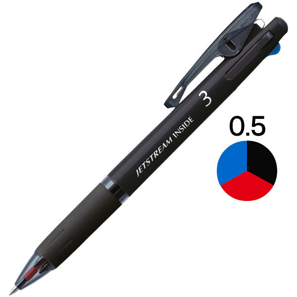 三菱鉛筆 3色ボールペン ジェットストリーム 0.5mm （軸色 ネイビー