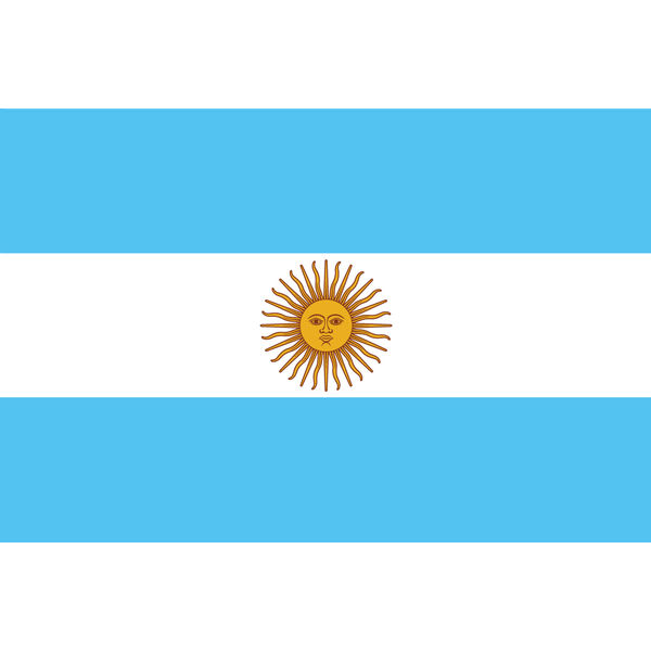東京製旗 アルゼンチン国旗（卓上旗16×24ｃm) 406107 1枚（直送品）