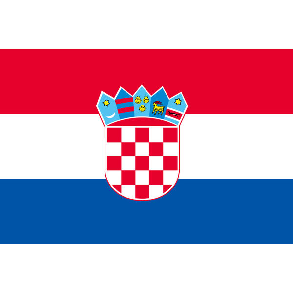 東京製旗 クロアチア国旗（卓上旗16×24ｃm) 406246 1枚（直送品）