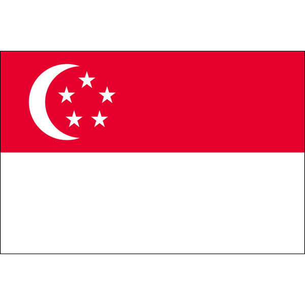 東京製旗 シンガポール国旗（卓上旗16×24ｃm) 406326 1枚（直送品）