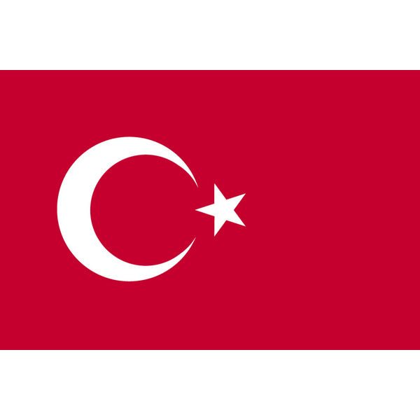東京製旗 トルコ国旗（卓上旗16×24ｃm) 406485 1枚（直送品）
