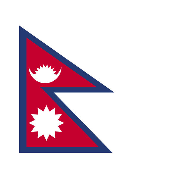東京製旗 ネパール国旗（卓上旗16×12ｃm) 406561 1枚