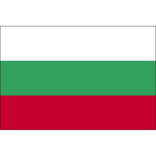 東京製旗 ブルガリア国旗（卓上旗16×24ｃm) 406648 1枚（直送品）