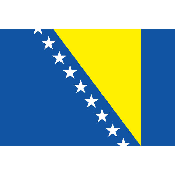 東京製旗 ボスニアヘルツェゴビナ国旗（卓上旗16×24ｃm) 406687 1枚