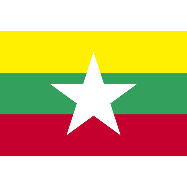 東京製旗 (新)ミャンマー国旗（卓上旗16×24ｃm) 406724-1 1枚（直送品）