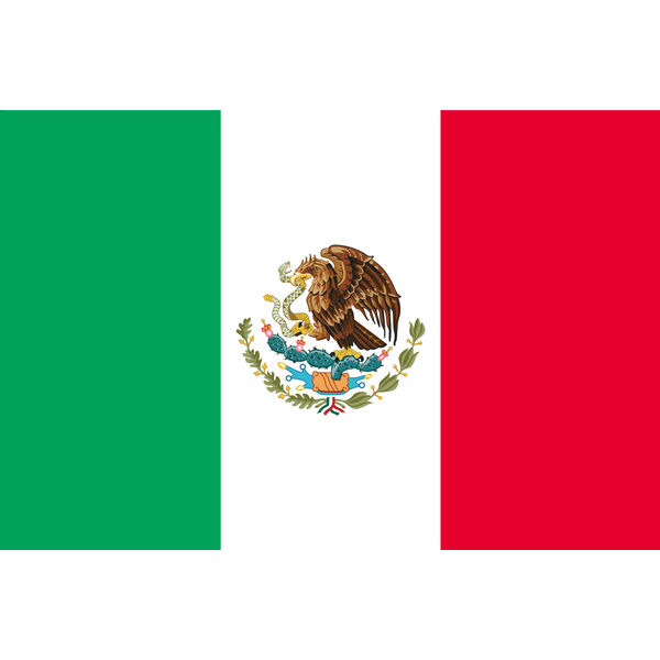 メキシコ 東京製旗 メキシコ国旗（卓上旗16×24ｃm) 406761 1枚（直送品）