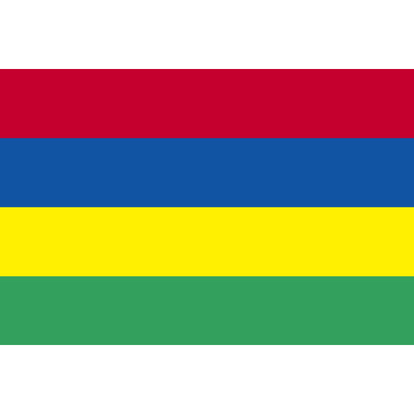 東京製旗 モーリシャス国旗（卓上旗16×24ｃm) 406784 1枚（直送品）