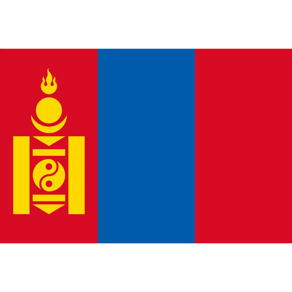 東京製旗 モンゴル国旗（卓上旗16×24ｃm) 406787 1枚