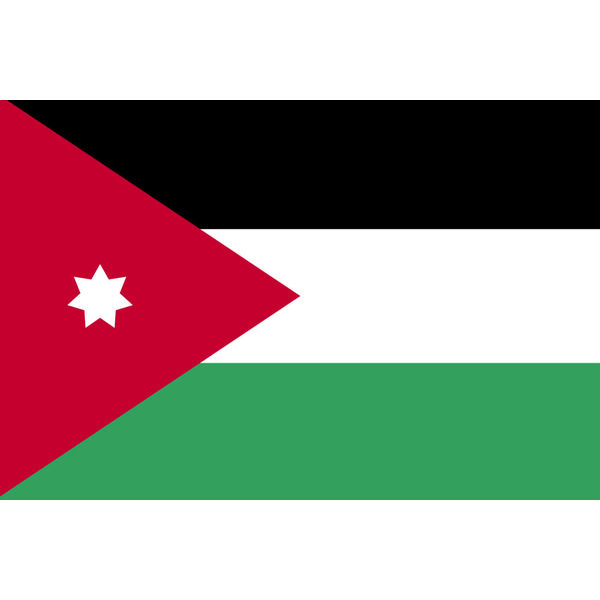 東京製旗 ヨルダン国旗（卓上旗16×24ｃm) 406821 1枚（直送品）