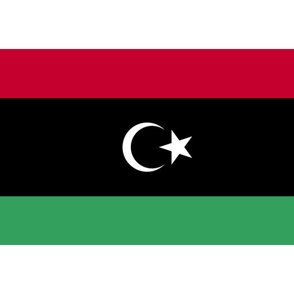 東京製旗 リビア国旗（卓上旗16×24ｃm) 406842-1 1枚（直送品）