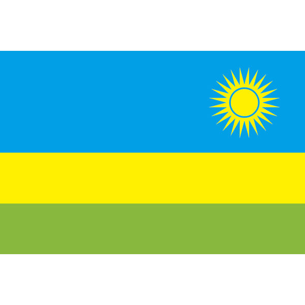 東京製旗 ルワンダ国旗（卓上旗16×24ｃm) 406853 1枚（直送品）