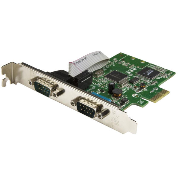 シリアル2ポート増設PCIeカード　16C1050 UART　PEX2S1050　1個　StarTech.com（直送品）