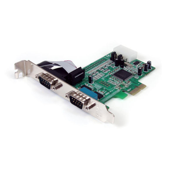 StarTech.com RS232Cシリアル2ポート増設PCIeカード 16950 UART 標準