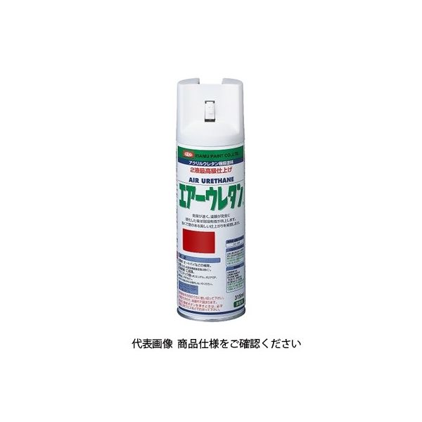 イサム塗料（ISAMU） エアーウレタン 315ML シャインレッドP 4957945980439 1セット（6本）（直送品）