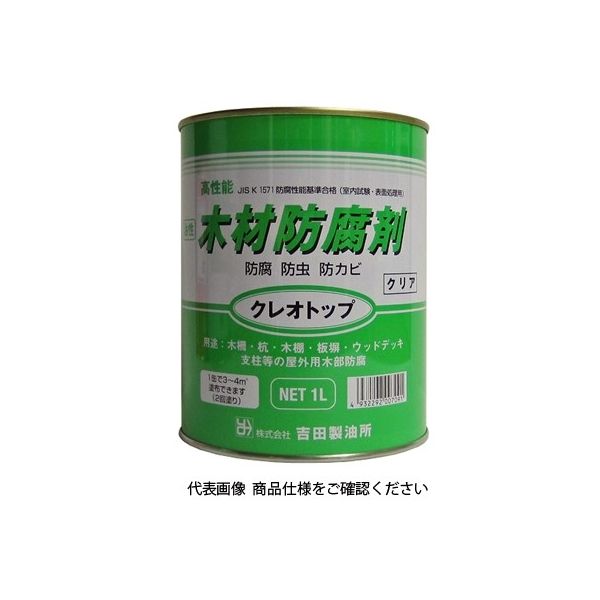 吉田製油所 クレオトップ 1L クリヤー 4932292007091 1セット（12缶）（直送品）