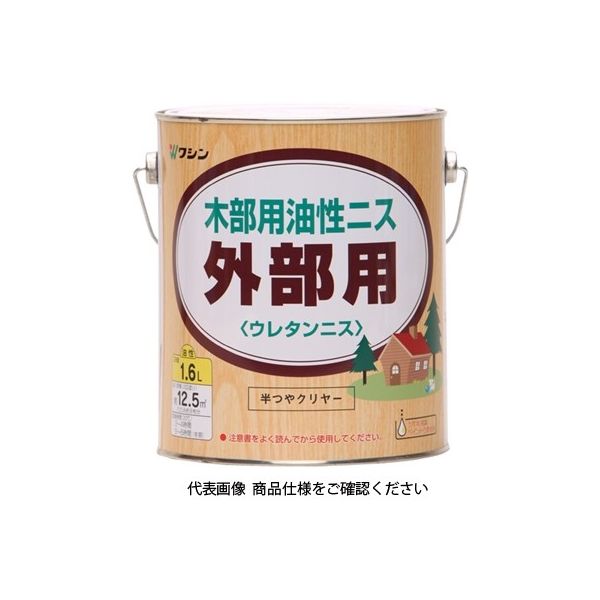 和信ペイント 外部用ウレタンニス 1.6L 半つやクリヤー 4965405215052 1セット(4缶)（直送品）