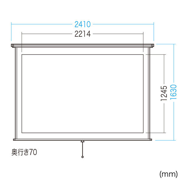 サンワサプライ プロジェクタースクリーン 三脚式 40型相当 PRS-S40