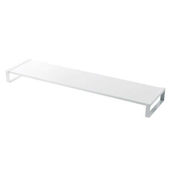 サンワサプライ スチール製机上ラック（W1000）ホワイト MR-LC209W 幅1000×奥行257×高さ89mm 1台（直送品）