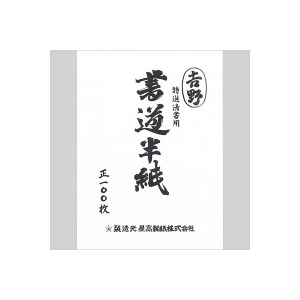 菅公工業 書道半紙 吉野 100枚入 マ102 2パック（直送品）
