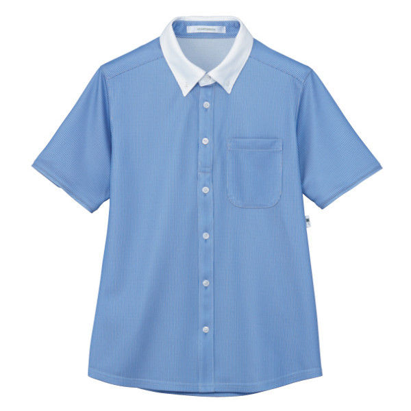 カーシーカシマ 半袖ニットシャツ 青空 SS HM2839（取寄品）