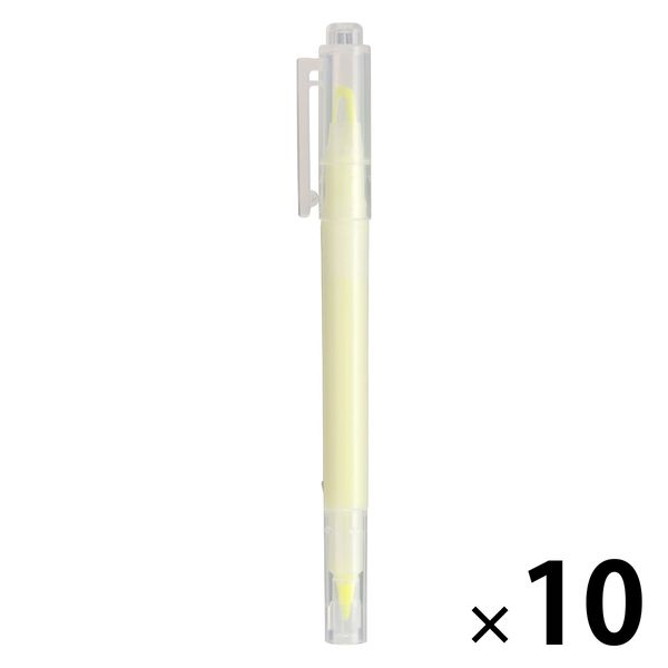 無印良品 窓付き蛍光ペン 黄色 1箱（10本入） 良品計画