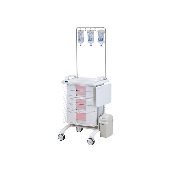 アズワン カレンカートII(点滴処置) ピンク SC-T1P 1台 8-8974-11（直送品）