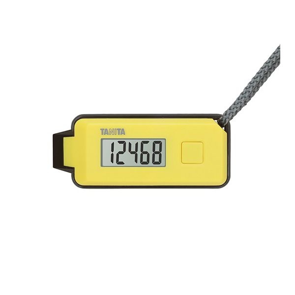タニタ 歩数計(ホイッスル機能付き) イエロー FB-738-YL 1個 7-2900-02（直送品）