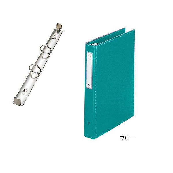 LIHIT LAB. カルテブック(スタンダード) 2穴タイプ ライトグリーン HB436-4 1冊 7-3137-04（直送品）