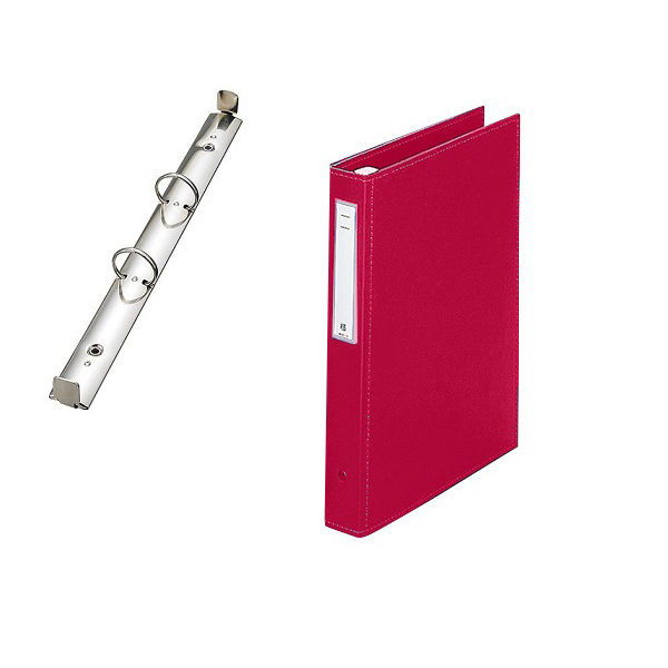 LIHIT LAB. カルテブック(スタンダード) 2穴タイプ レッド HB436-5 1冊 7-3137-05（直送品）