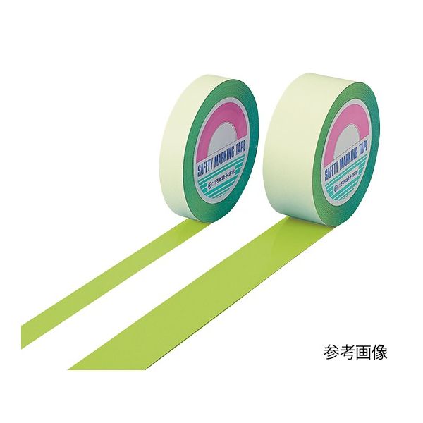 日本緑十字社 ガードテープ 50mm×100m 若草 GT-501YG 1巻 7-3405-01（直送品）