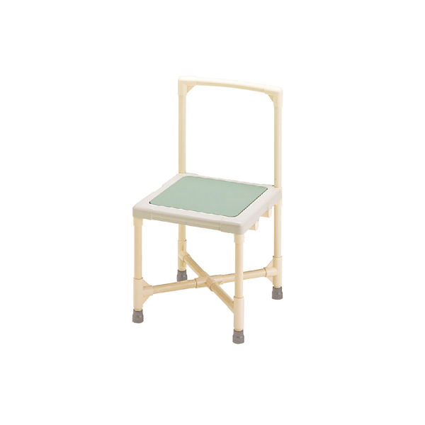 矢崎化工 シャワーいす 背もたれ型 (ターンテーブル無し・アジャスター無し) CAA-0301 1台 7-3960-03（直送品）