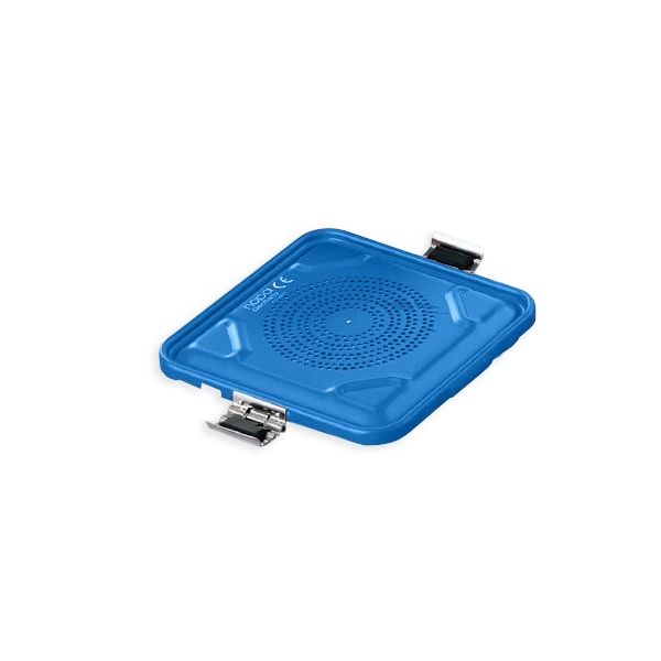 アズワン 滅菌コンテナ S用蓋 ブルー 7-4884-02 1個（直送品）