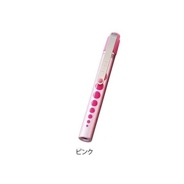 アイワマックコーポレーション ミニ白色LEDアルカプッシュライト ピンク 7-4904-12 1本（直送品）