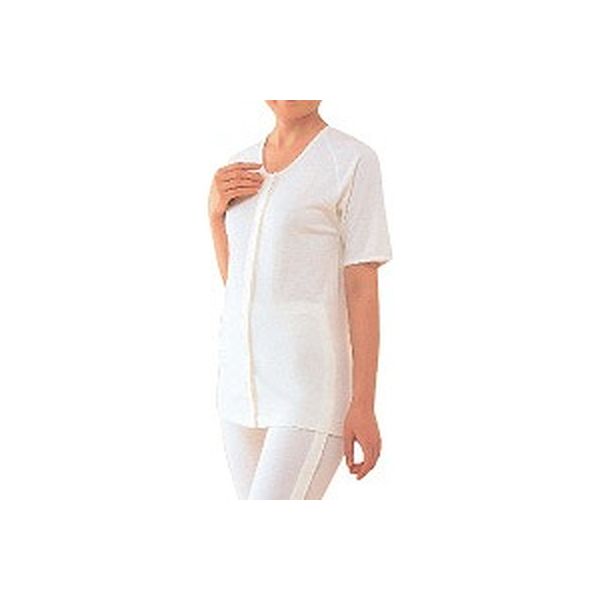 神戸生絲 ワンタッチ肌着 婦人用 前開き5分袖 LL No.51　【介護用衣類】介援隊カタログ U0085（直送品）