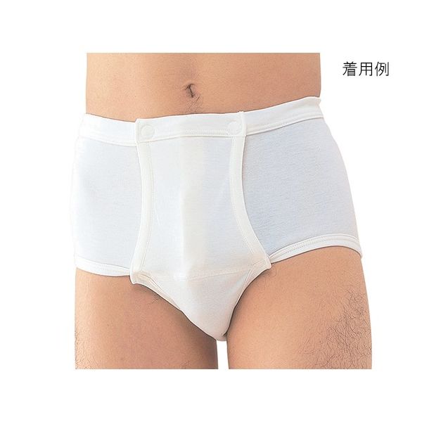 神戸生絲 ワンタッチ肌着 紳士用パンツ No.13L ブリーフ 1袋(1枚) 7-1479-02（直送品）