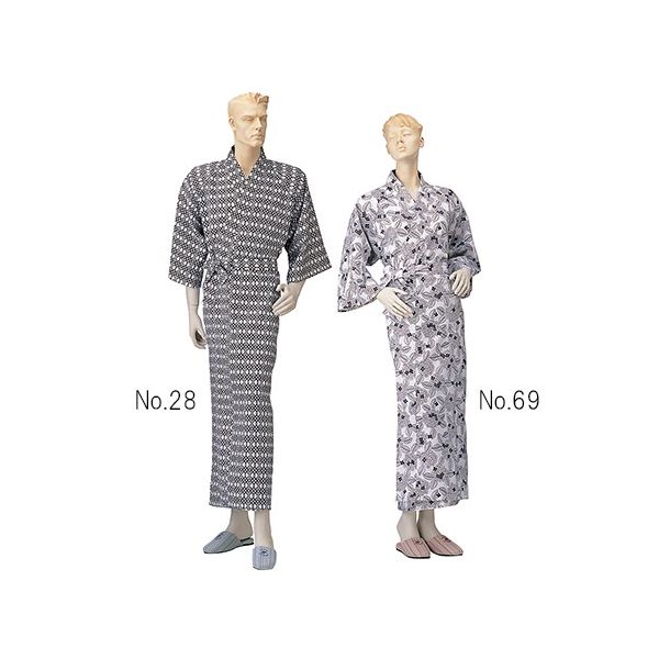 神戸生絲 ガーゼ寝巻 No.69特大 婦人 特大 7-1485-04 1枚（直送品）