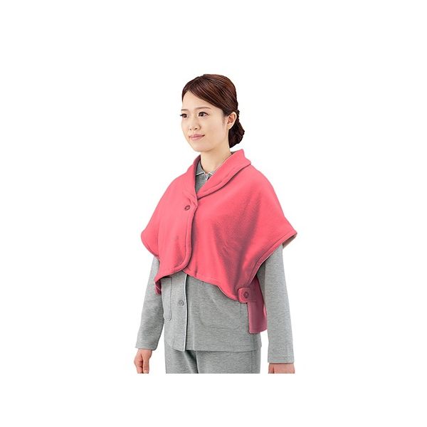 ハートフルウェアフジイ ケープ HA01ー048 ワイン 7-2065-03 1枚（直送品）