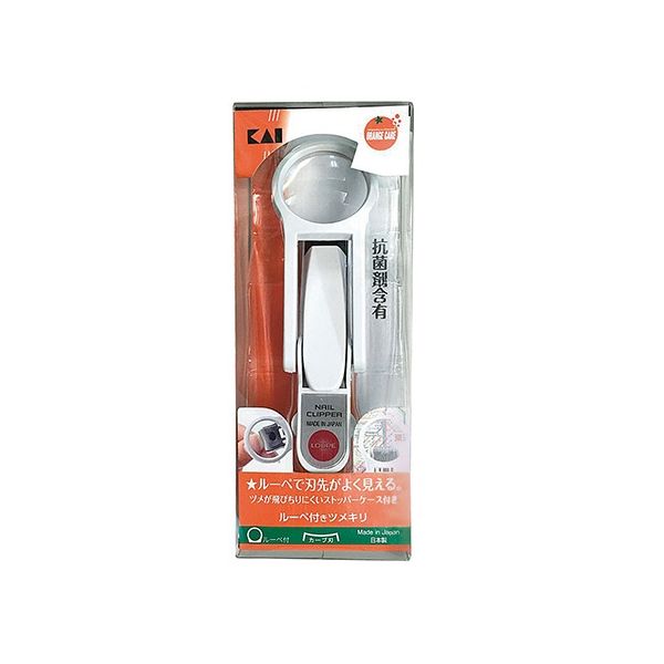 オレンジケアプロダクツ オレンジケア ルーペ付きつめきり 55×42×160mm 7-2584-01 1個（直送品）