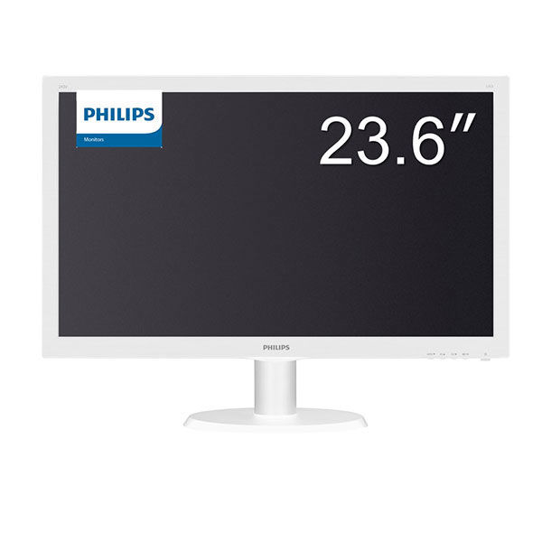 フィリップス 23.6インチワイド液晶モニター 243V5QHAWA/11 フルHD(1920×1080)/HDMI/D-sub テレワーク 在宅 リモート