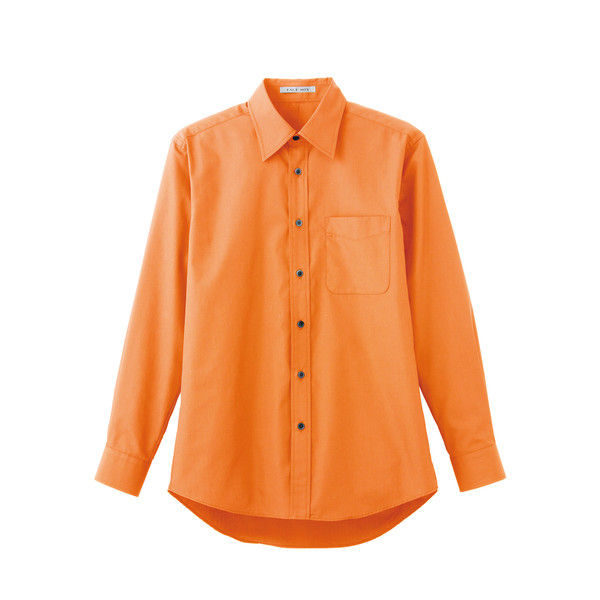 ボンマックス ブロードレギュラーカラー長袖シャツ オレンジ L FB4526U-13-L（直送品）