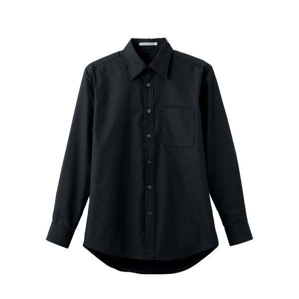 ボンマックス ブロードレギュラーカラー長袖シャツ ブラック L FB4526U-16-L（直送品）