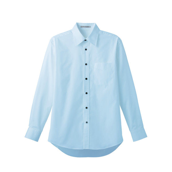 ボンマックス ブロードレギュラーカラー長袖シャツ ブルー L FB4526U-7-L（直送品）