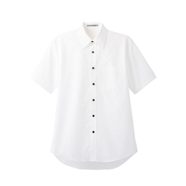 ボンマックス ブロードレギュラーカラー半袖シャツ ホワイト L FB4527U-15-L（直送品）