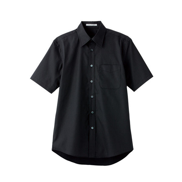 ボンマックス ブロードレギュラーカラー半袖シャツ ブラック L FB4527U-16-L（直送品）