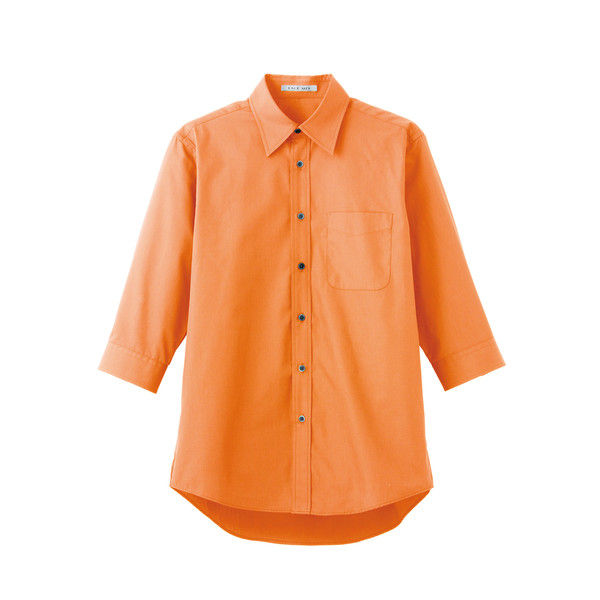 ボンマックス ブロードレギュラーカラー七分袖シャツ オレンジ 3L FB4528U-13-3L（直送品）